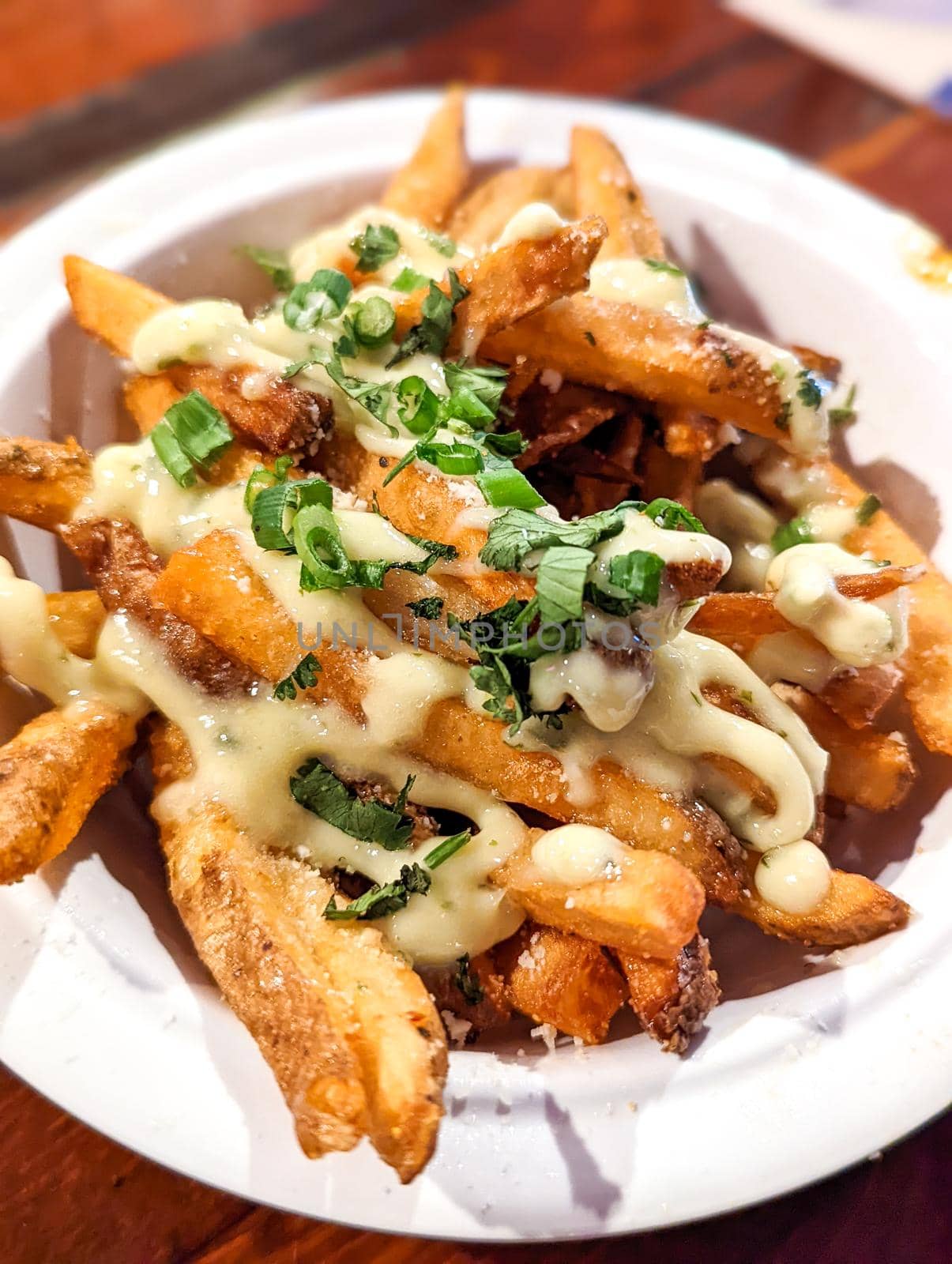 tasty cheese fries in a bowl ready to eat