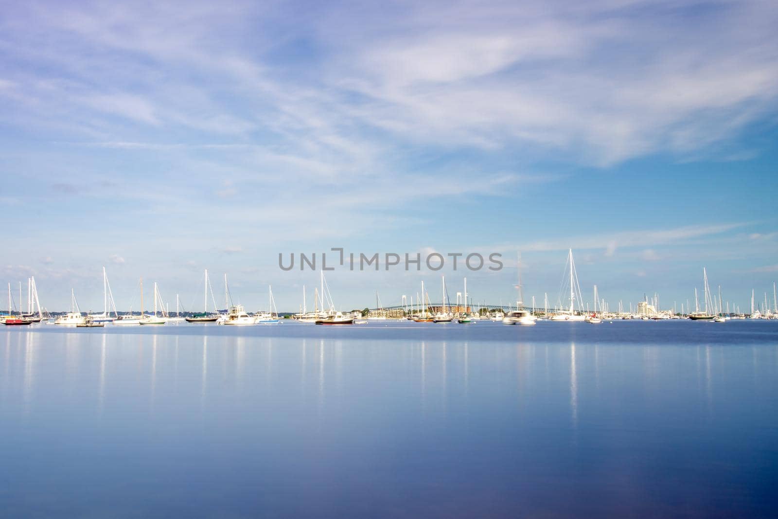 coastline and waterfront near newport rhode island