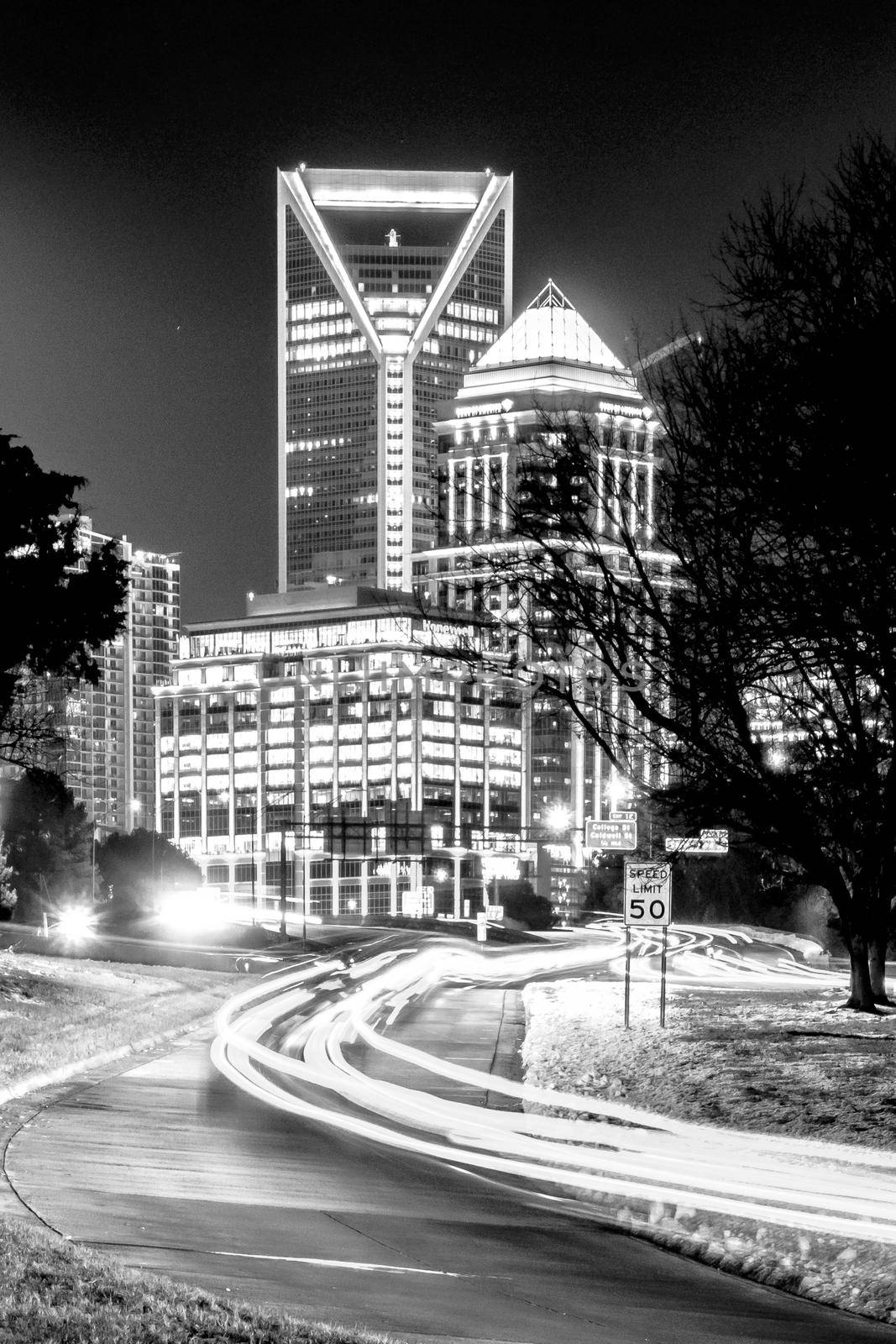 Downtown Charlotte North Carolina USA at Sunrise