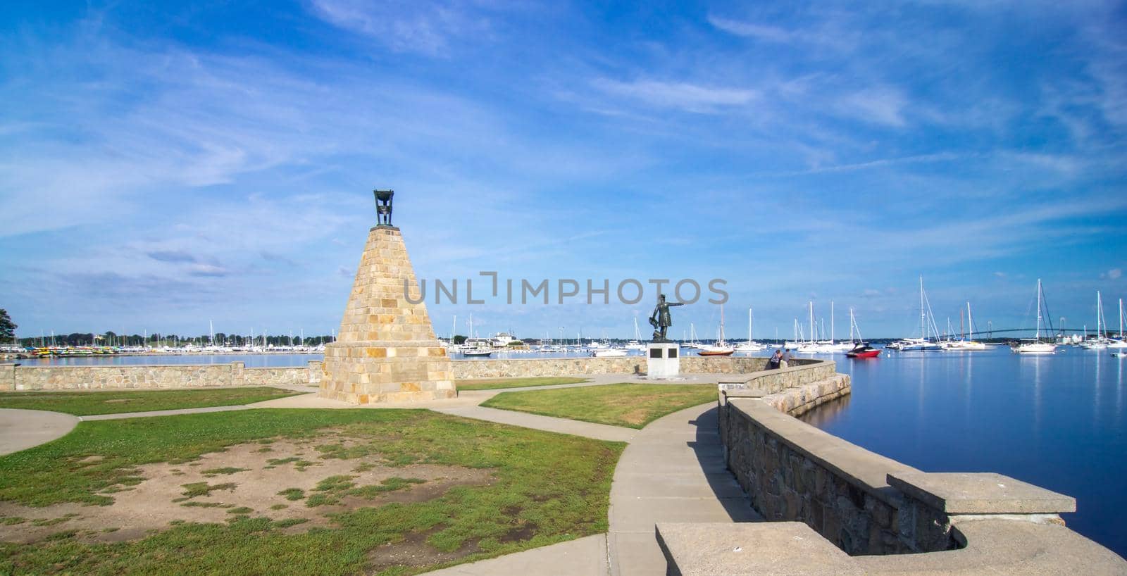 coastline and waterfront near newport rhode island by digidreamgrafix