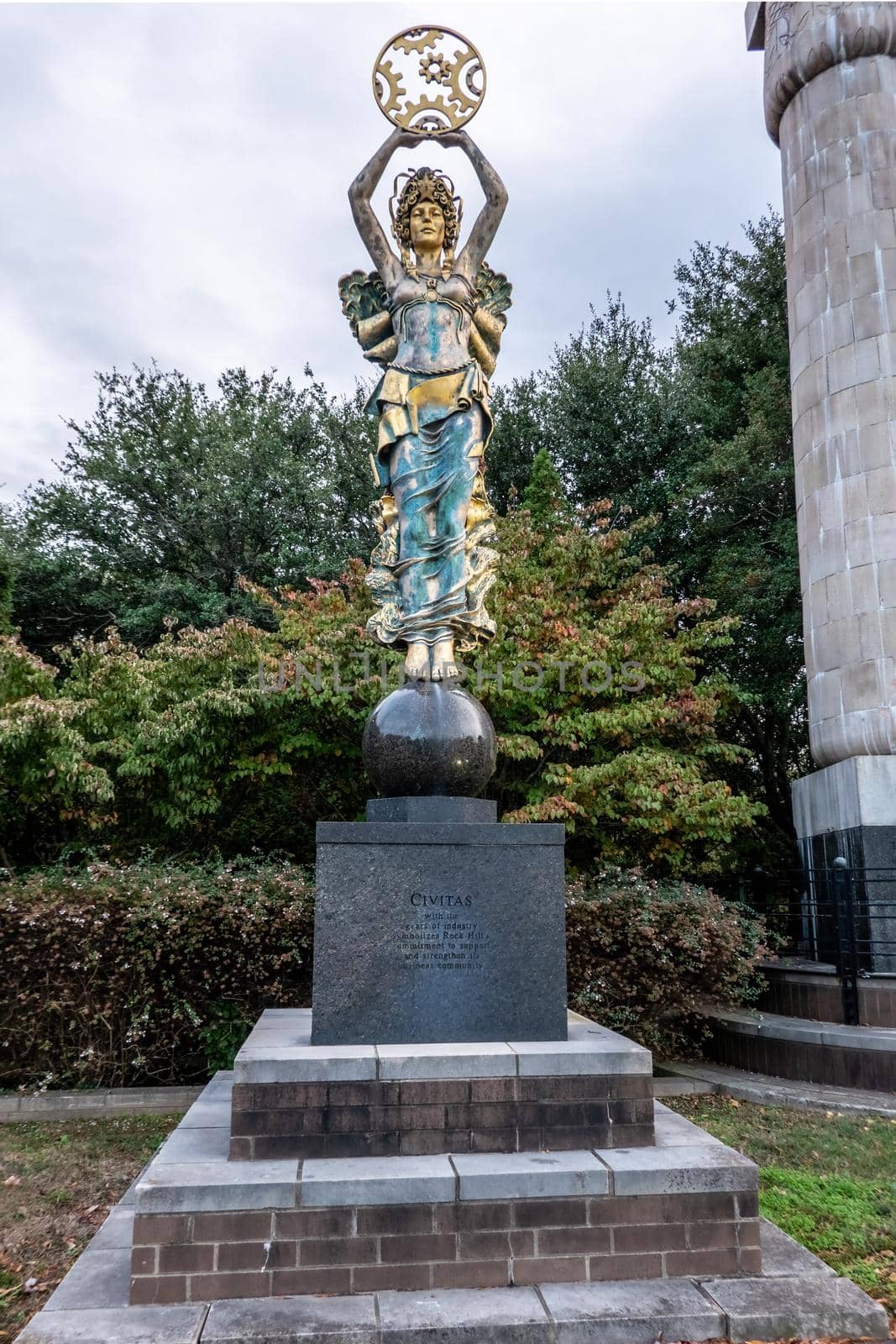 The Civitas statues are beautiful 22 foot-tall sculptures that stand at the intersection of Dave Lyle Blvd. and Gateway Blvd, and in the Rotunda of Rock Hill City Hall. by digidreamgrafix