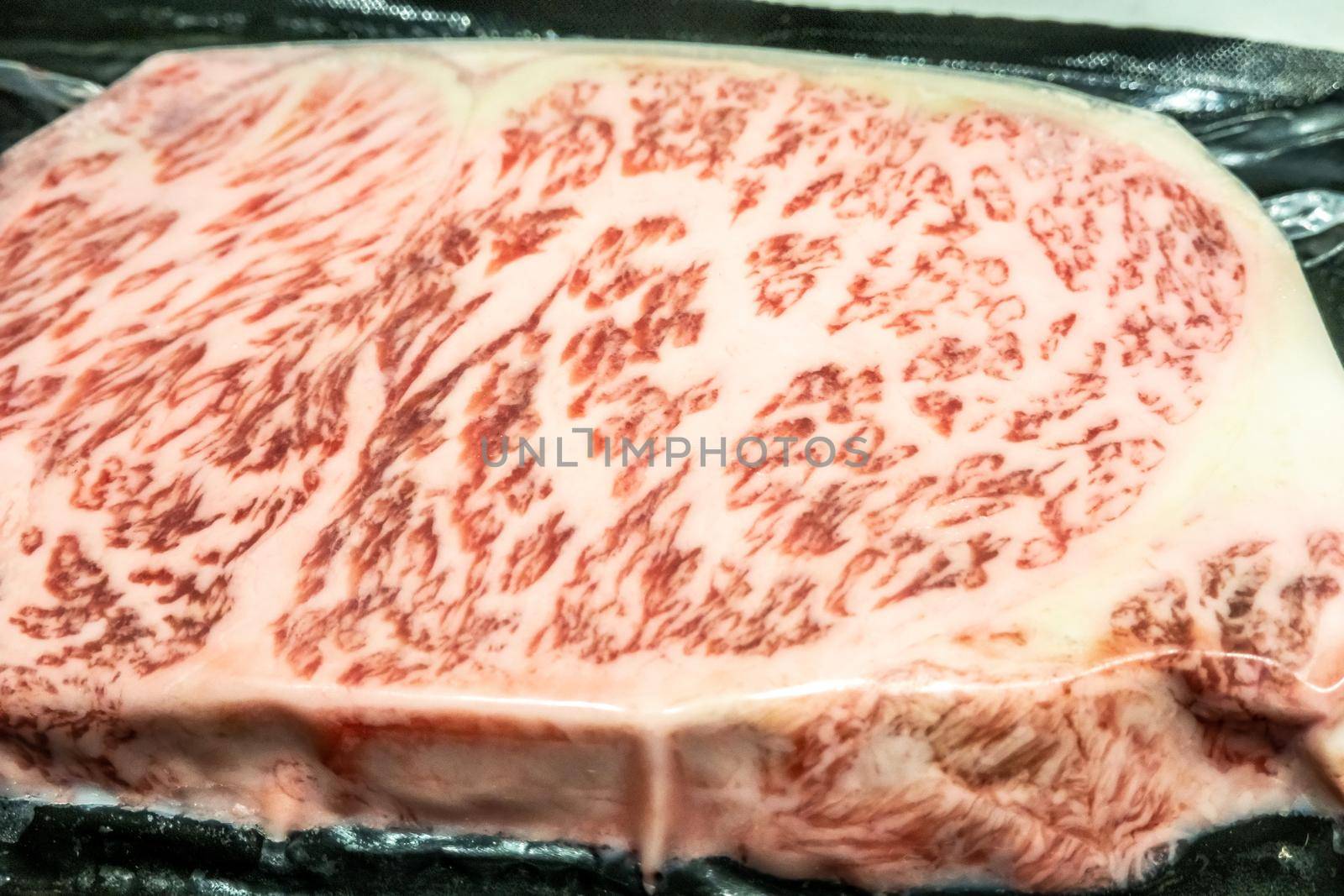 Premium Rare Slices many parts of Wagyu A5 beef with high-marbled texture by digidreamgrafix