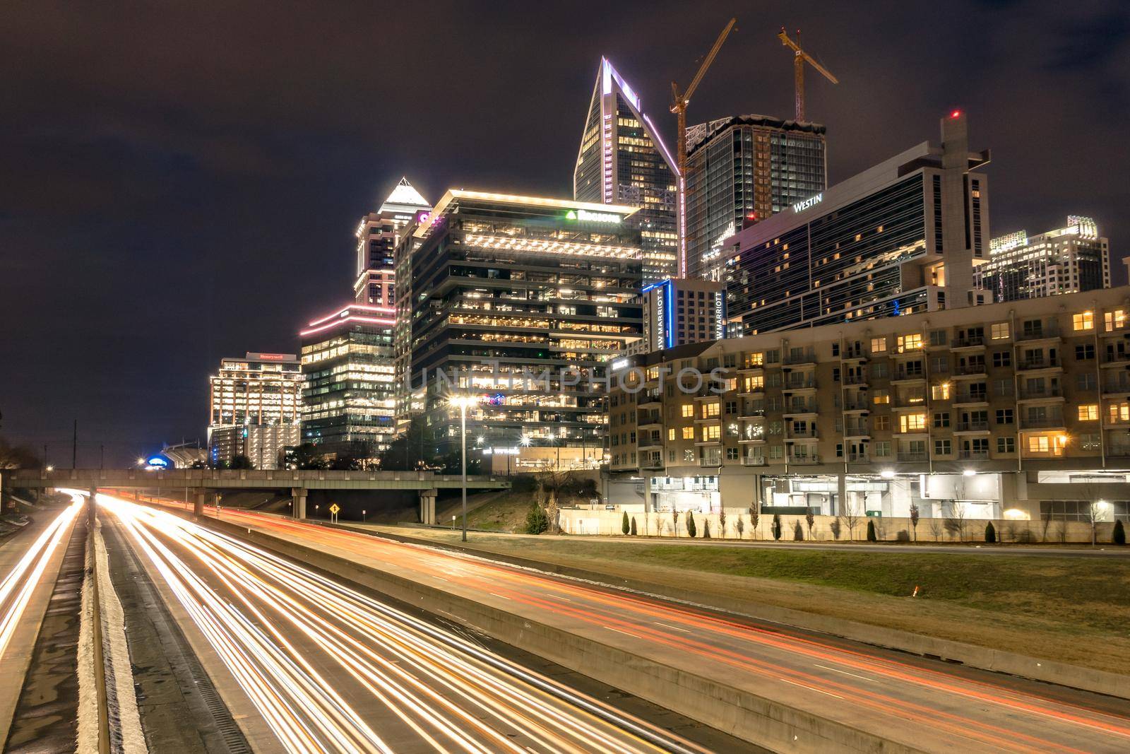 Downtown Charlotte North Carolina USA at Sunrise by digidreamgrafix