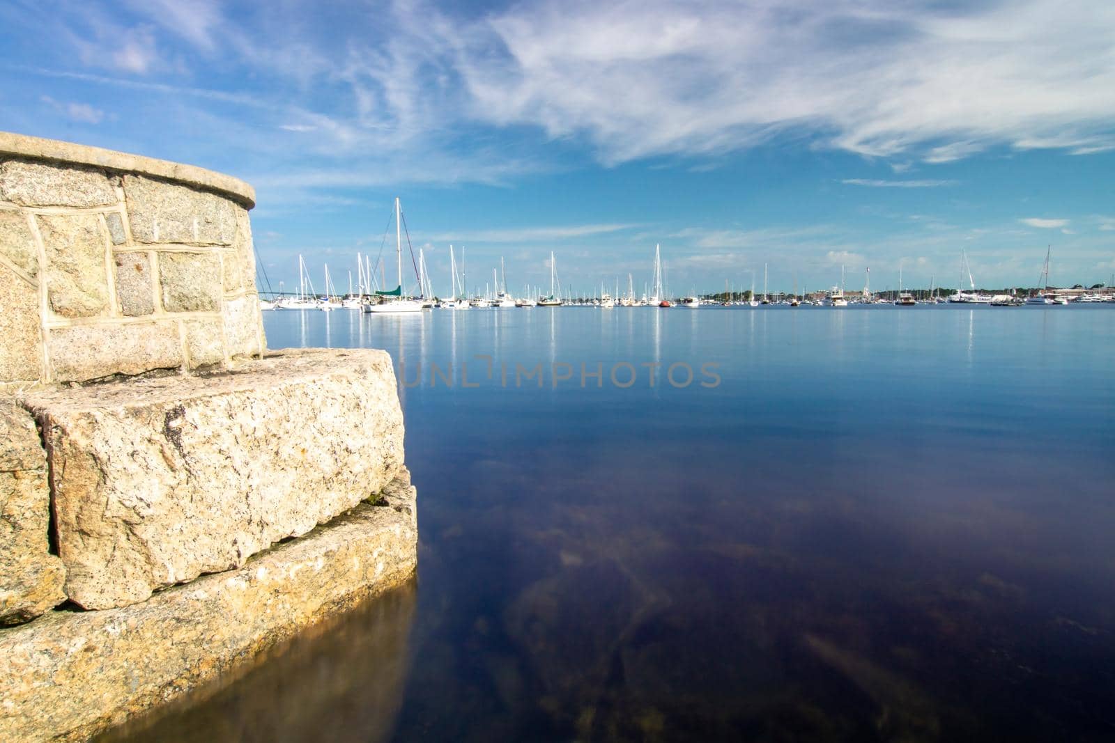 coastline and waterfront near newport rhode island by digidreamgrafix