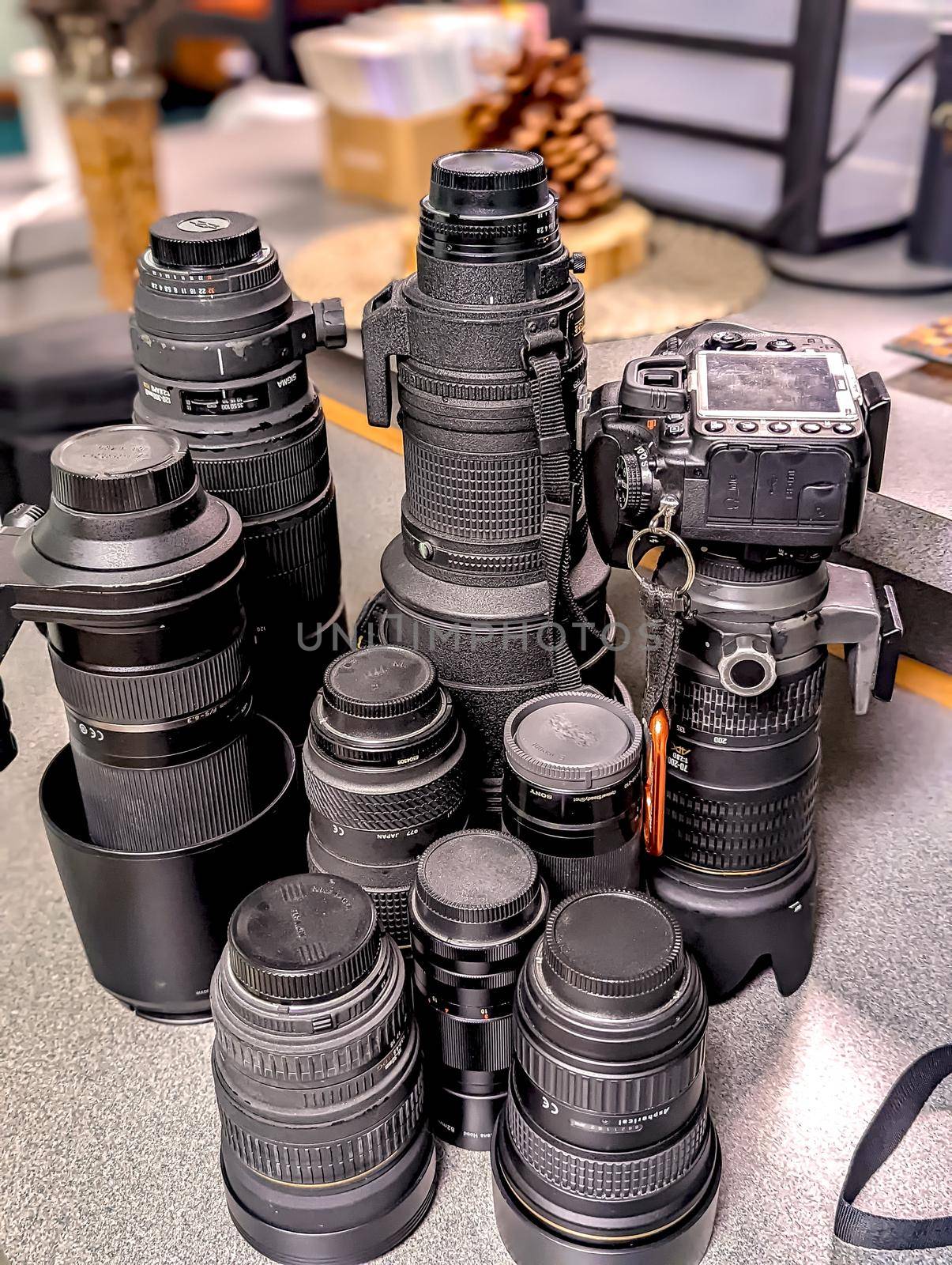 photography equipment and lens collection by digidreamgrafix