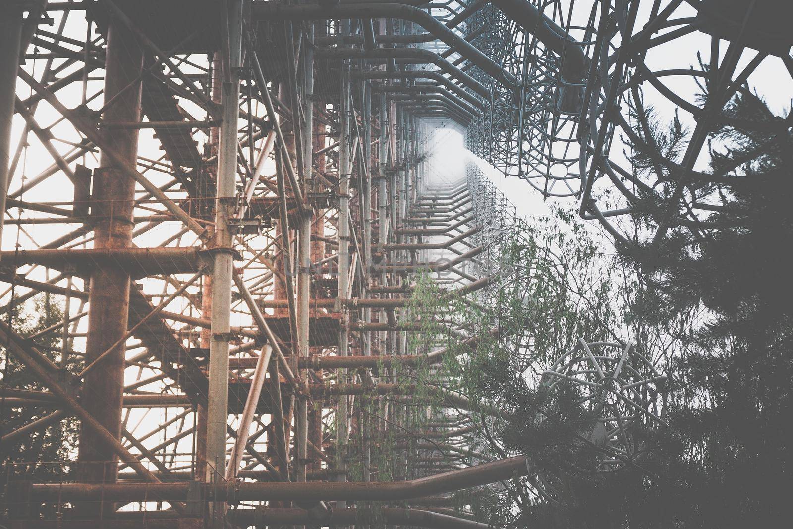 Soviet over-the-horizon radar station Duga in the Chernobyl exclusion zone