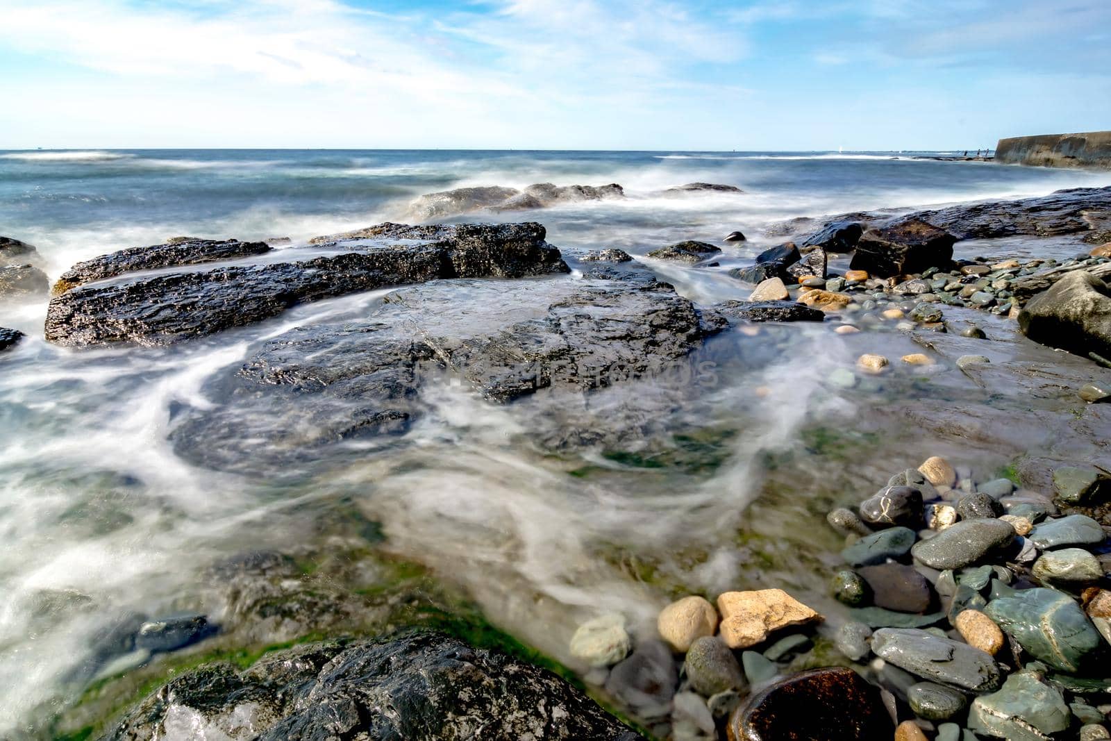 coastline near newport rhode island by digidreamgrafix