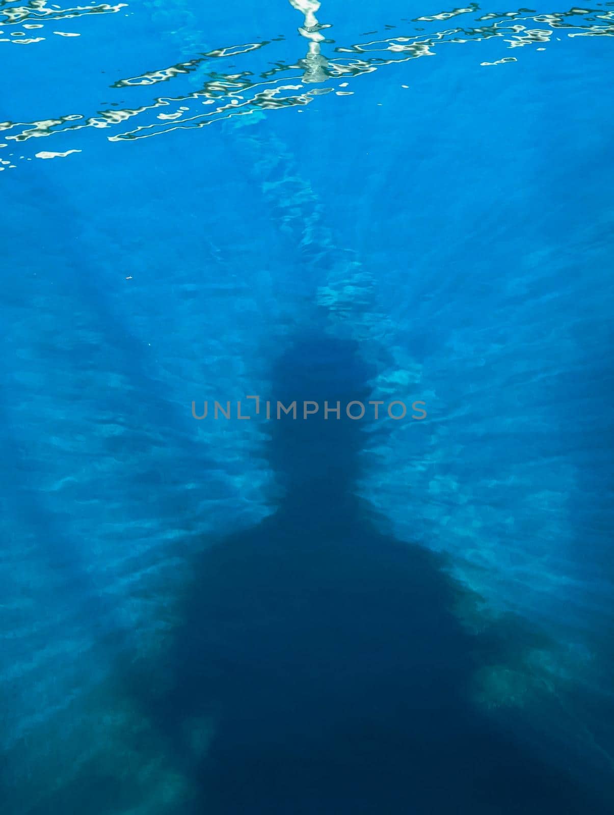 shadow of a person in pool of water by digidreamgrafix