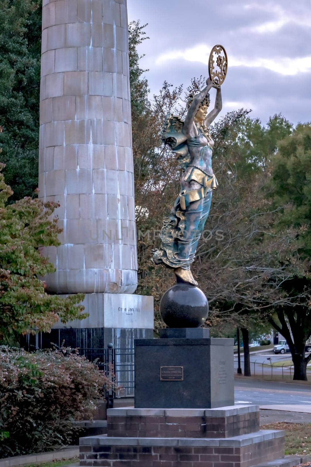 The Civitas statues are beautiful 22 foot-tall sculptures that stand at the intersection of Dave Lyle Blvd. and Gateway Blvd, and in the Rotunda of Rock Hill City Hall. by digidreamgrafix