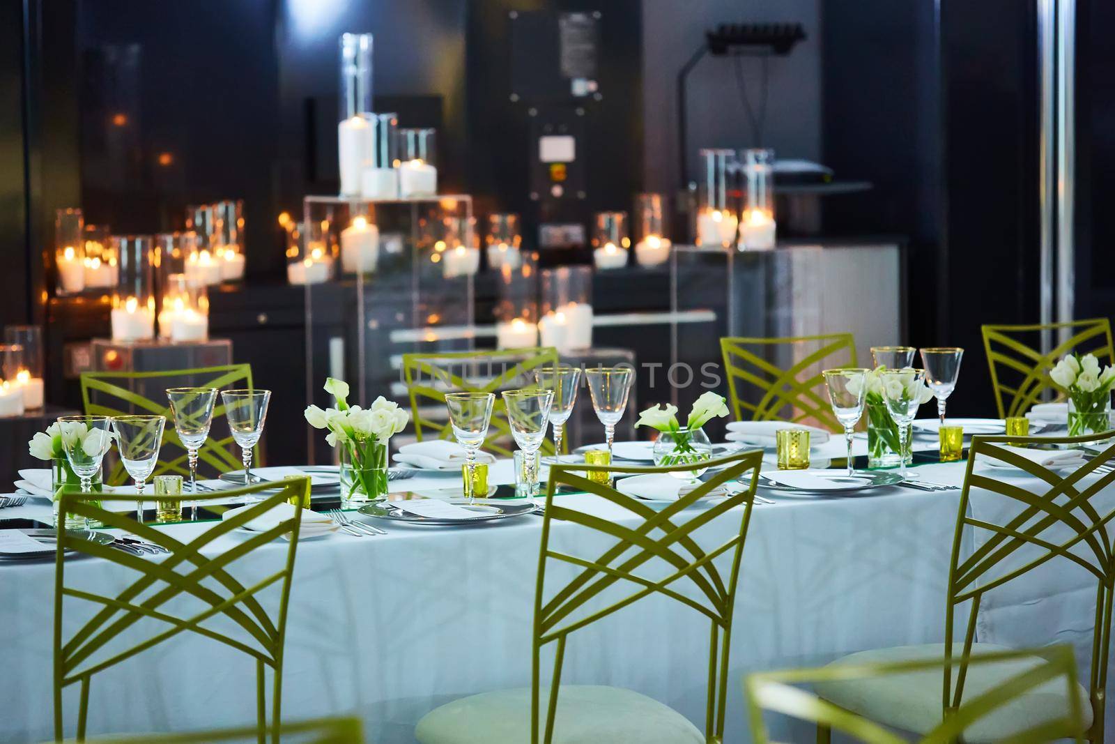 Image of a beautifully decorated wedding venue.
