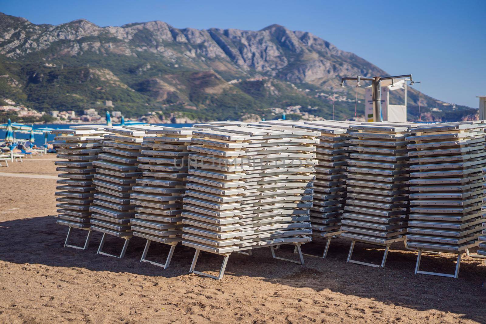 The beaches of Montenegro are ready for the tourist season.