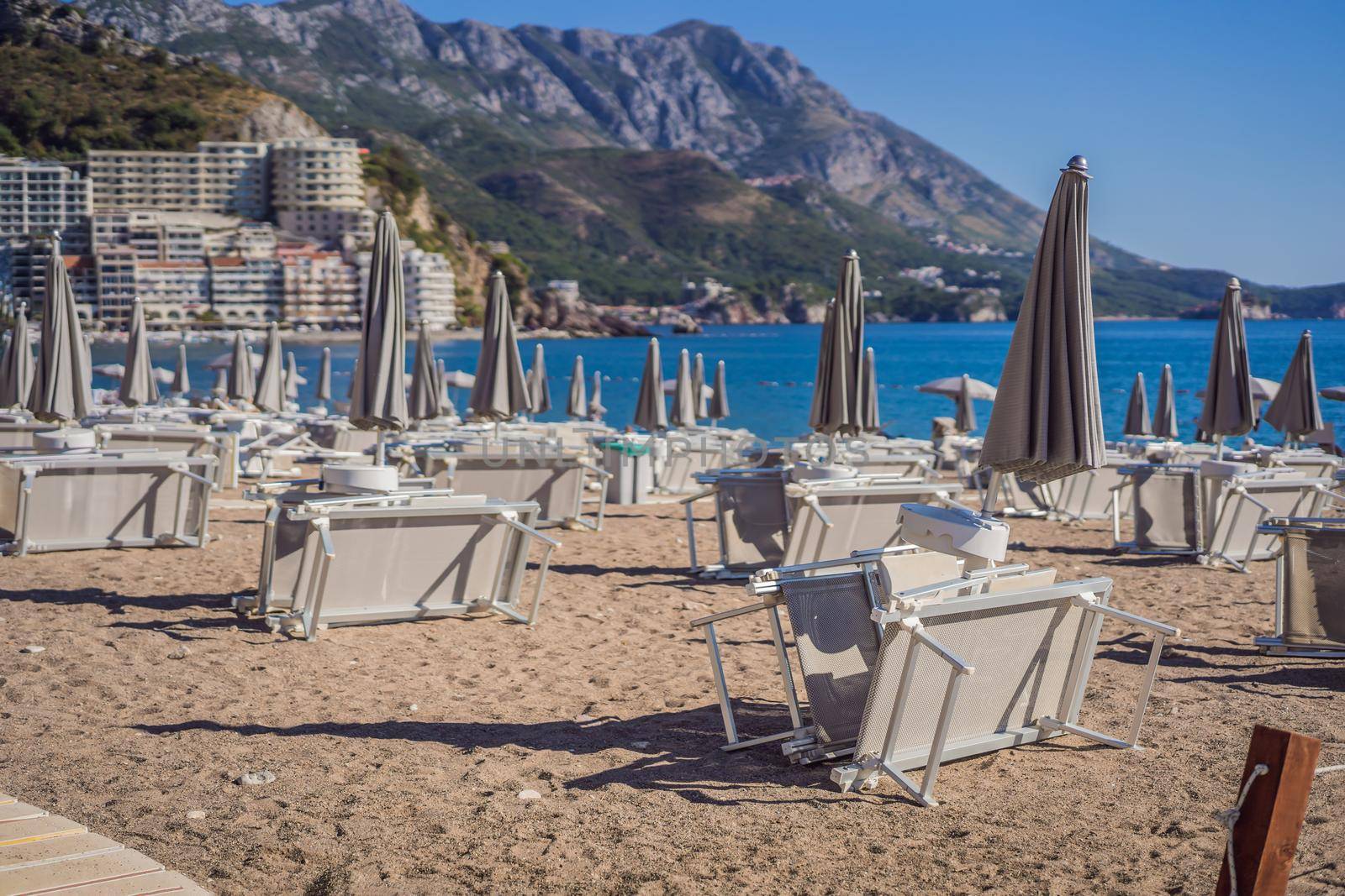 The beaches of Montenegro are ready for the tourist season.