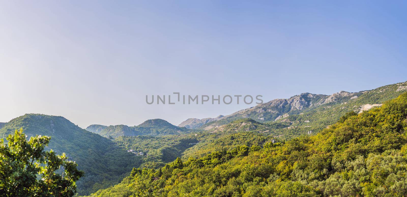 Mountains of Montenegro near the city of Budva by galitskaya