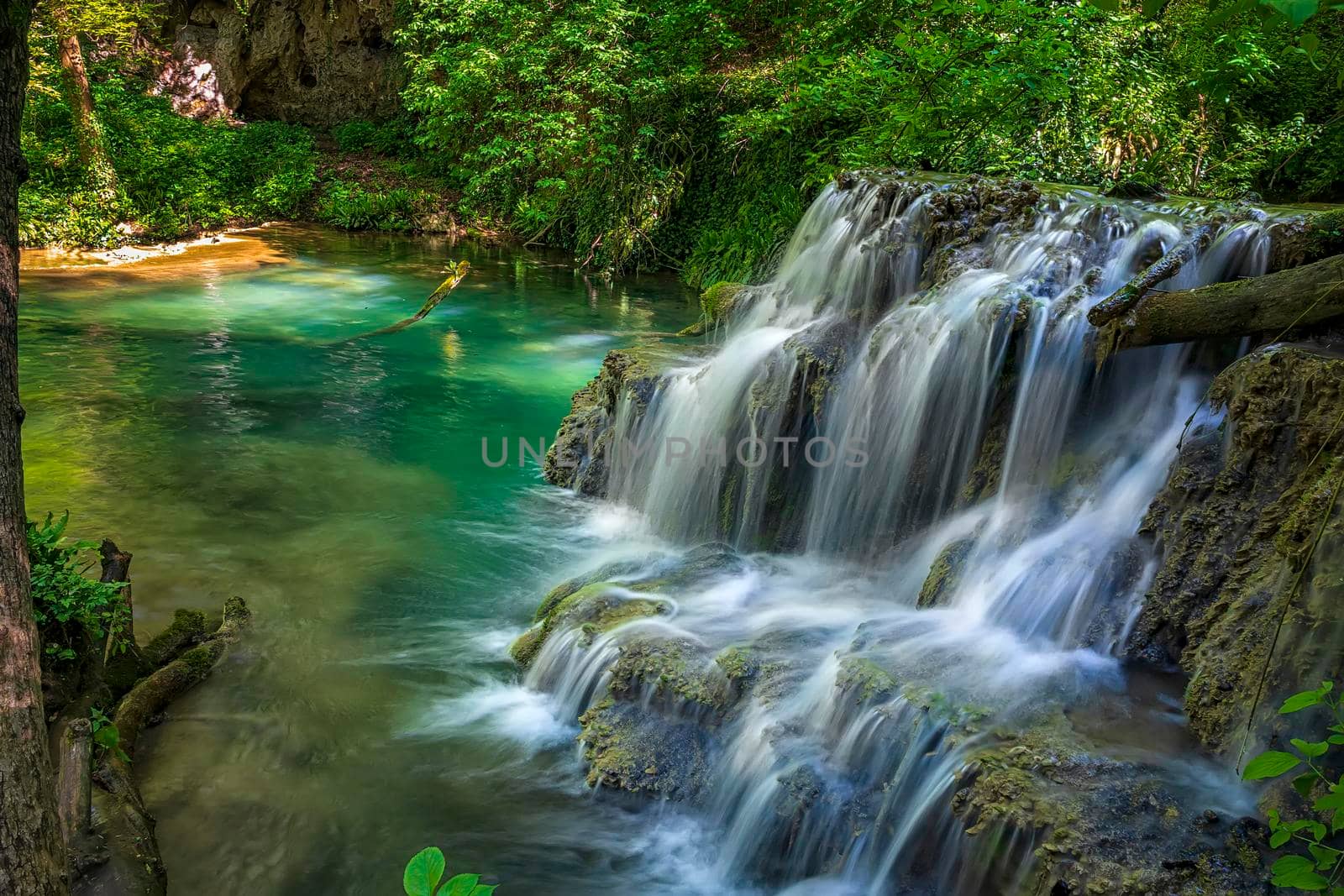 Cascade waterfalls. Krushuna falls in Bulgaria near the village of Krushuna, Letnitsa. by EdVal