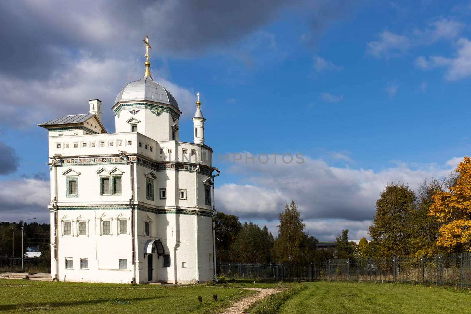 ISTRA, RUSSIA - OCTOBER 01, 2021, The Hermitage of the 17th century, built for Patriarch Nikon next to the New Jerusalem Monastery. Istra, Moscow region, Russia