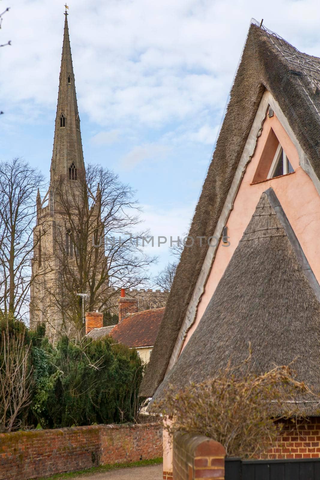 Dunmow, Essex, UK - September 2019, Great Dunmow is an ancient market town in north-west Essex with an estimated population. Thaxted Church