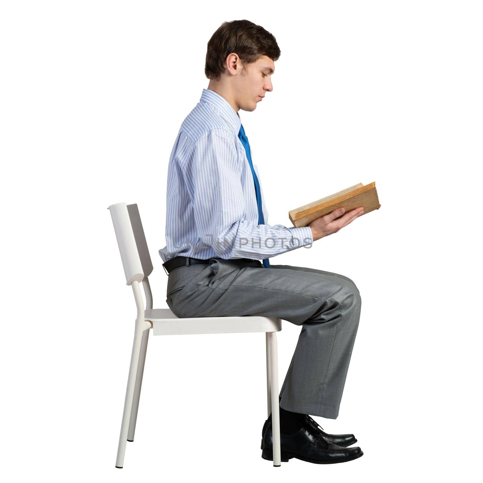 young businessman with a book by adam121