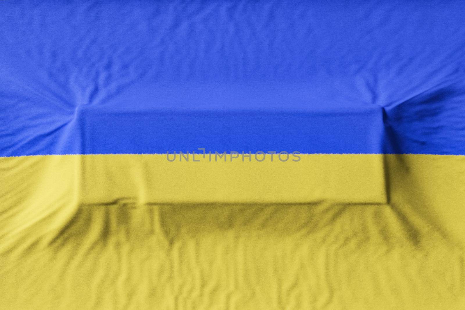 national flag of ukraine with rectangular embossing by asolano