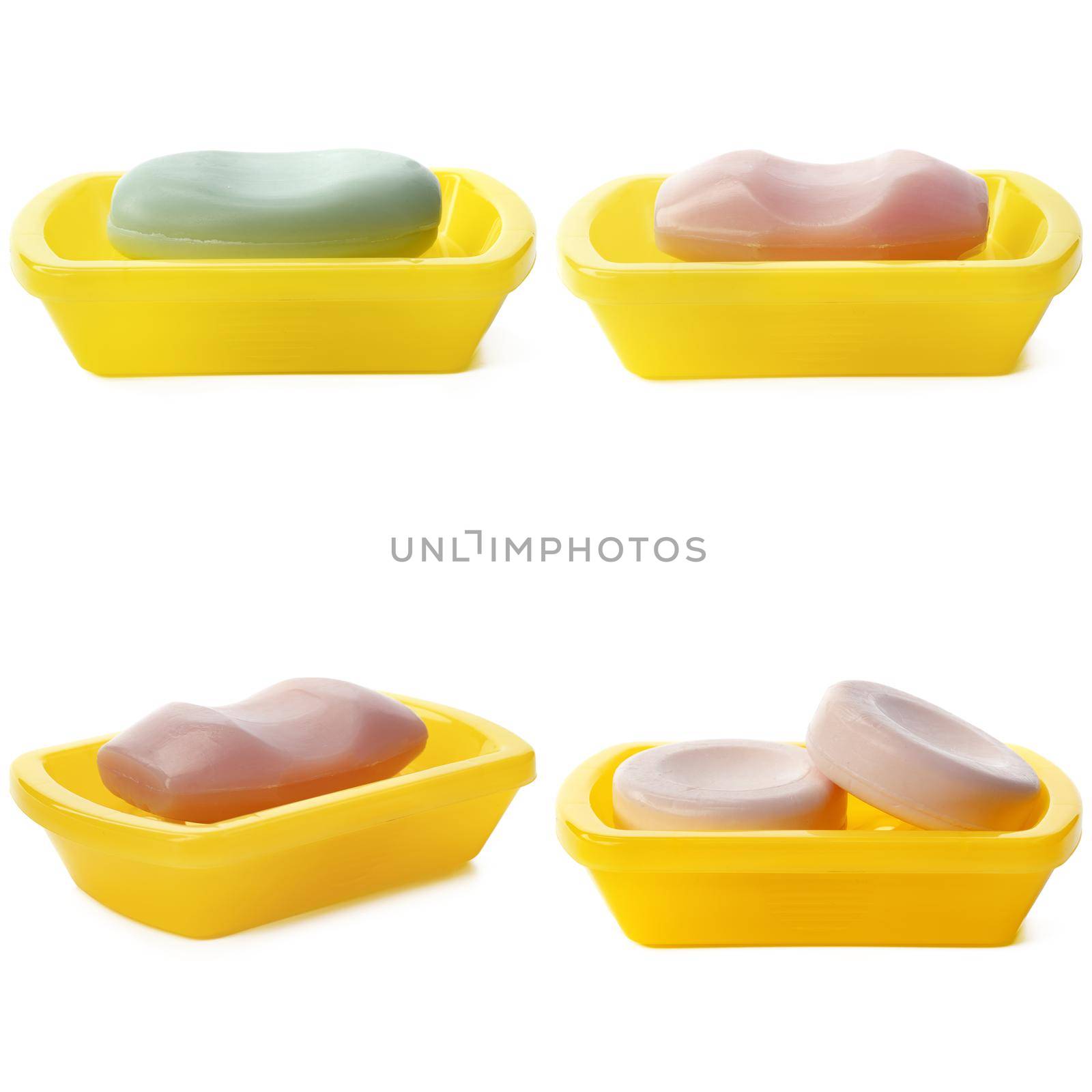 Soap bars isolated on the white background by Fabrikasimf