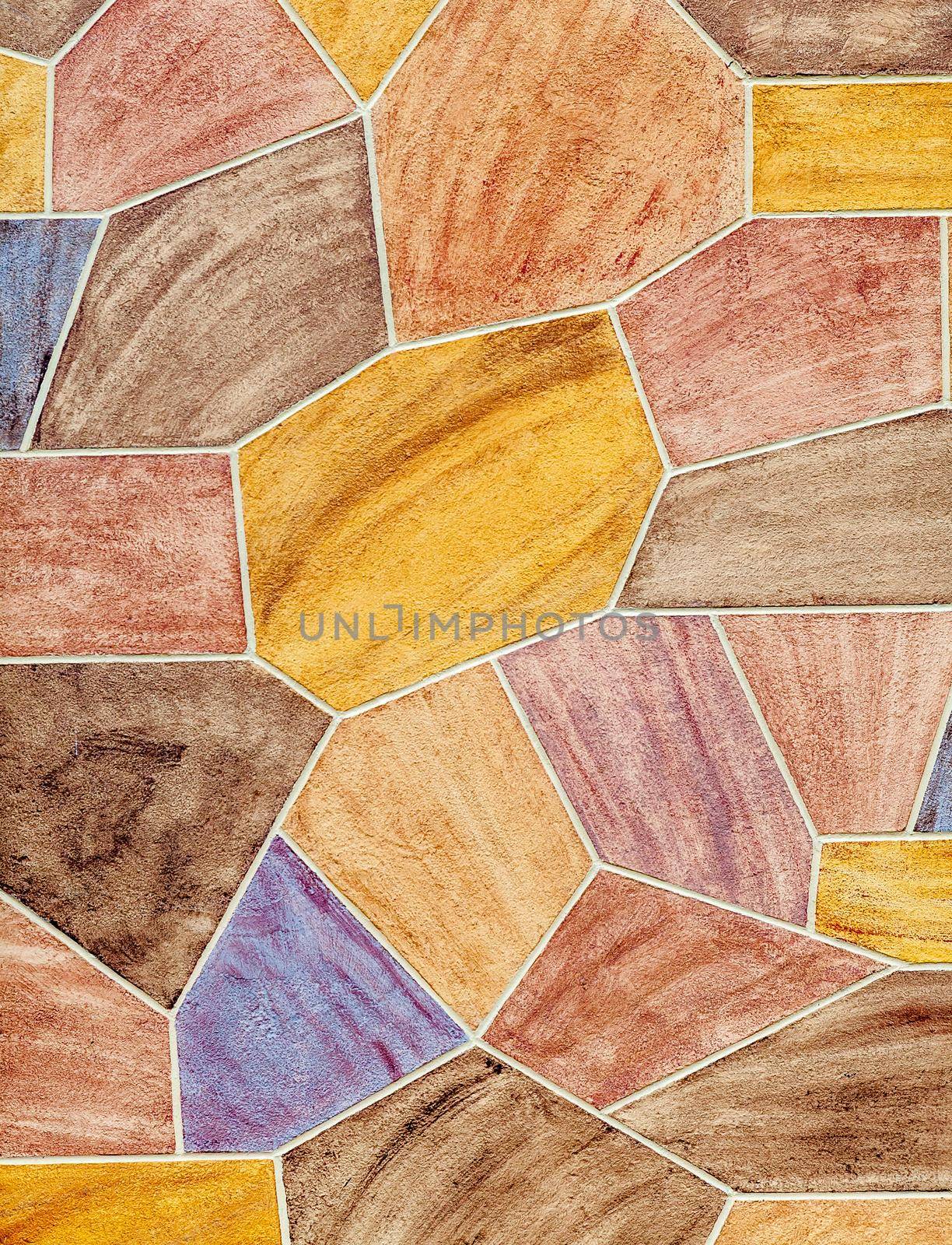 House wall covered with stone tiles, background, texture