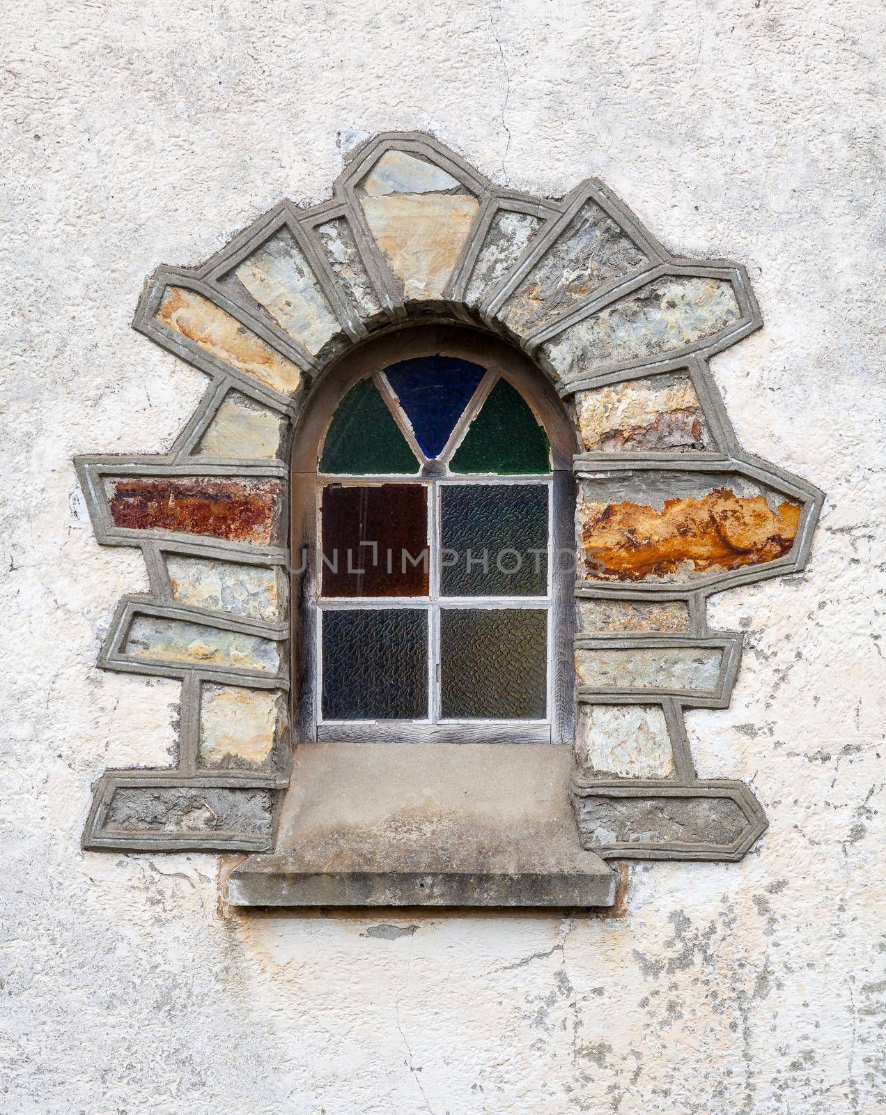 Window of an old house, architecture detail