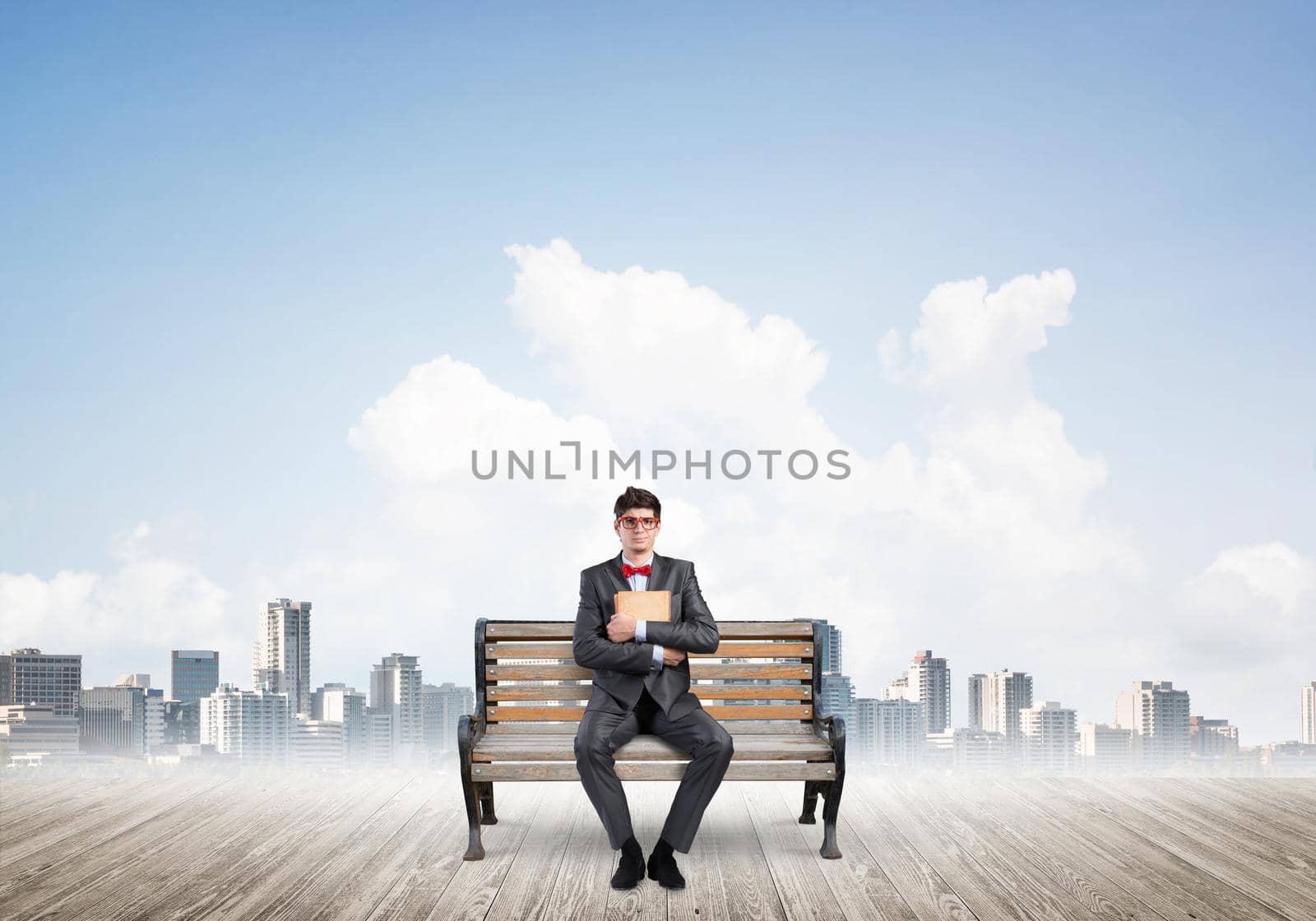 Young student with a book by adam121