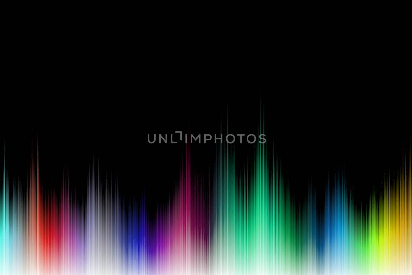 Spectrum of colored lines and outlines. Liquid abstract wave, rainbow colors spectre. by rdonar2