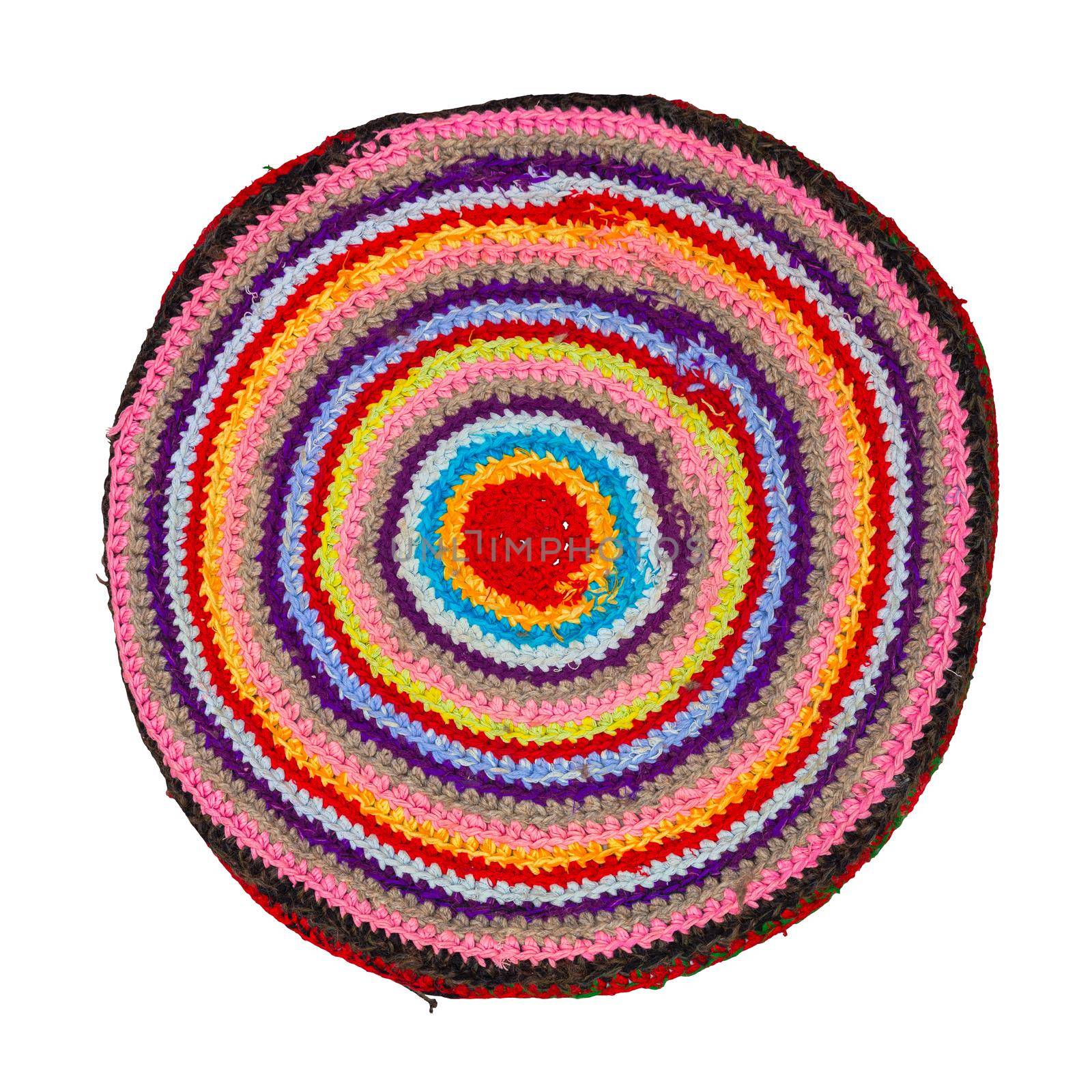 Traditional Russian round knit Mat handmade by z1b