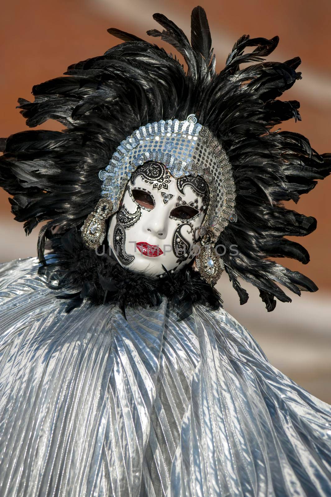 VENICE, ITALY - Febrary 21 2020: The masks of the Venice carnival 2020