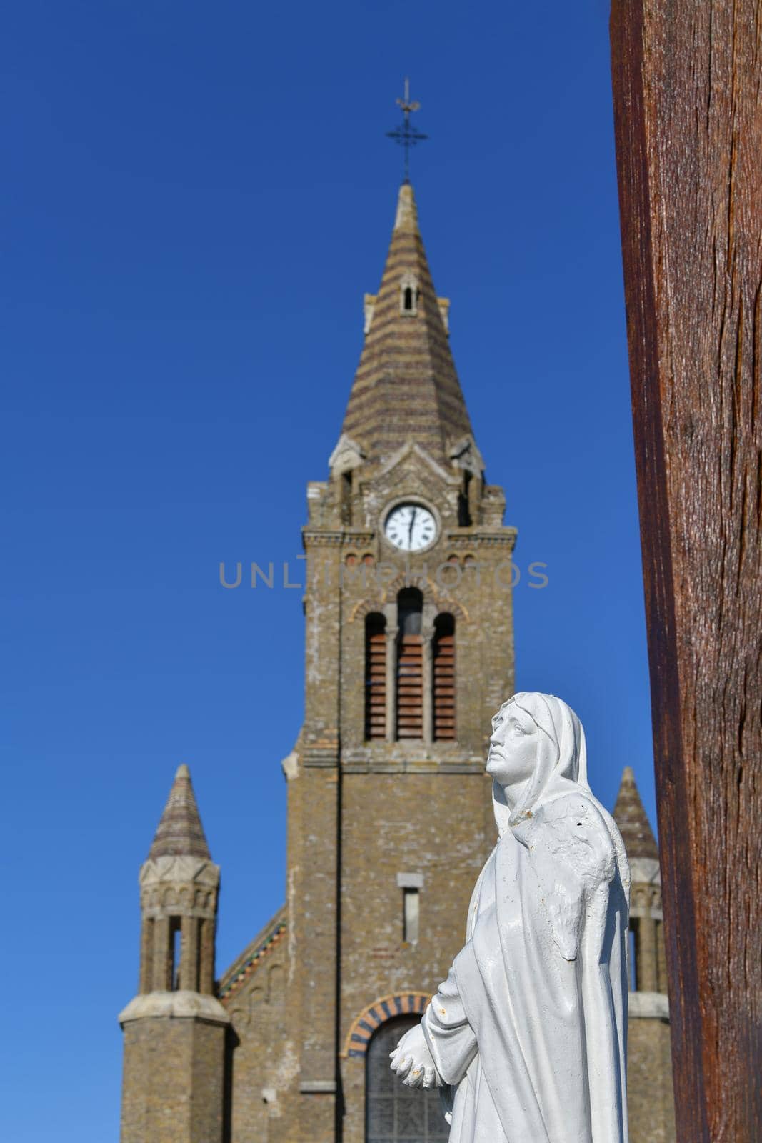 Chapelle Notre Dame de Bonsecours in Dieppe in Normandy, France. Church