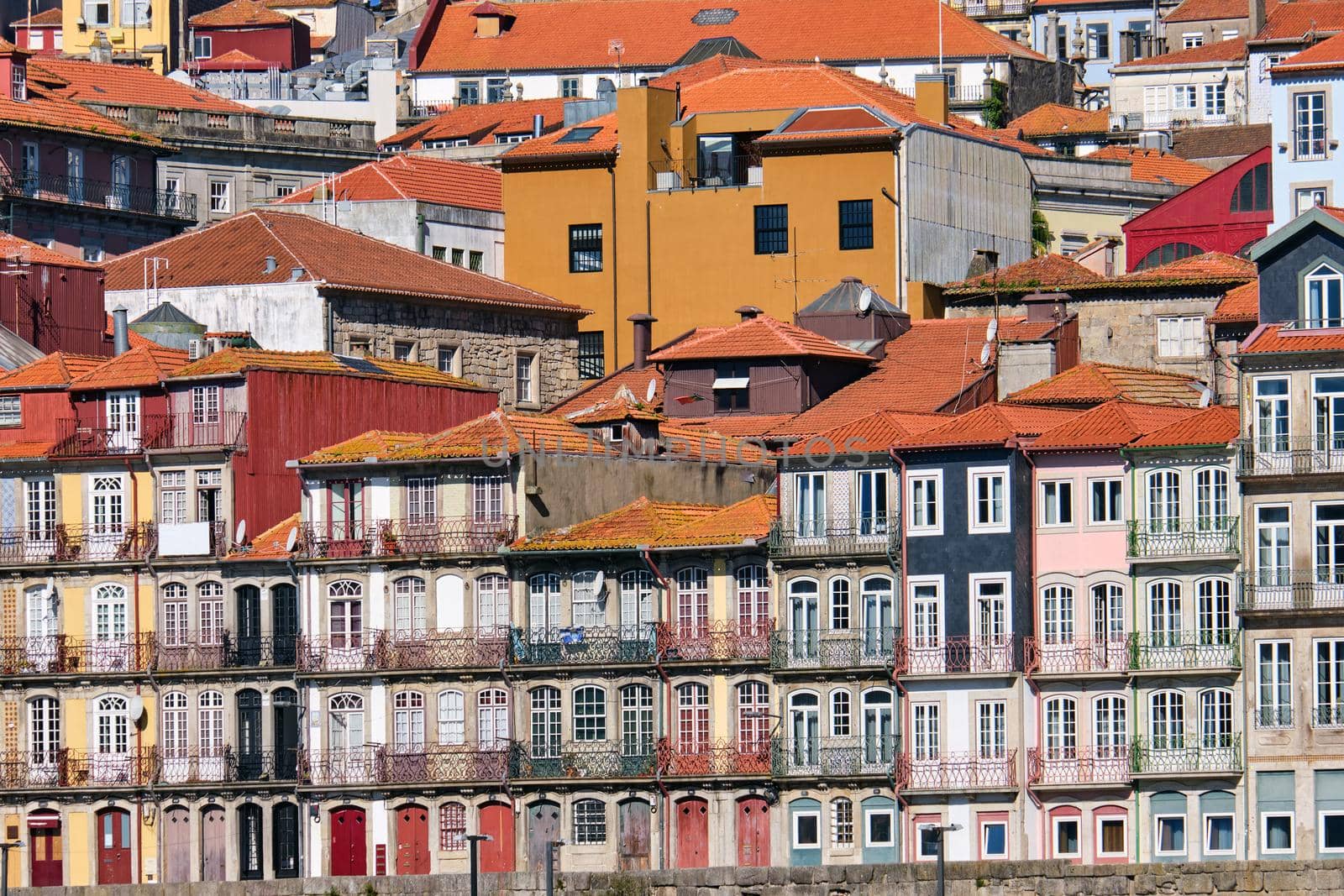 Colorful houses in Porto, Portugal by elxeneize