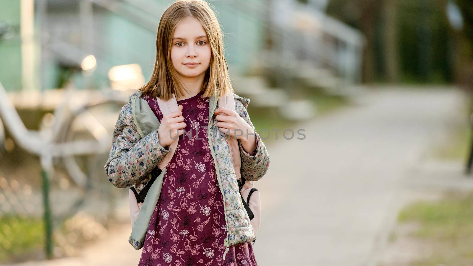 Preteen girl outdoors by tan4ikk1