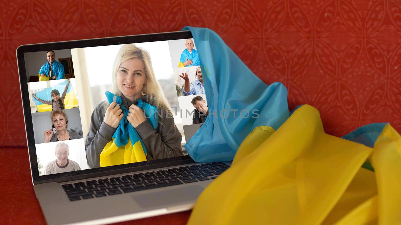laptop, ukraine, video chats. video conference.