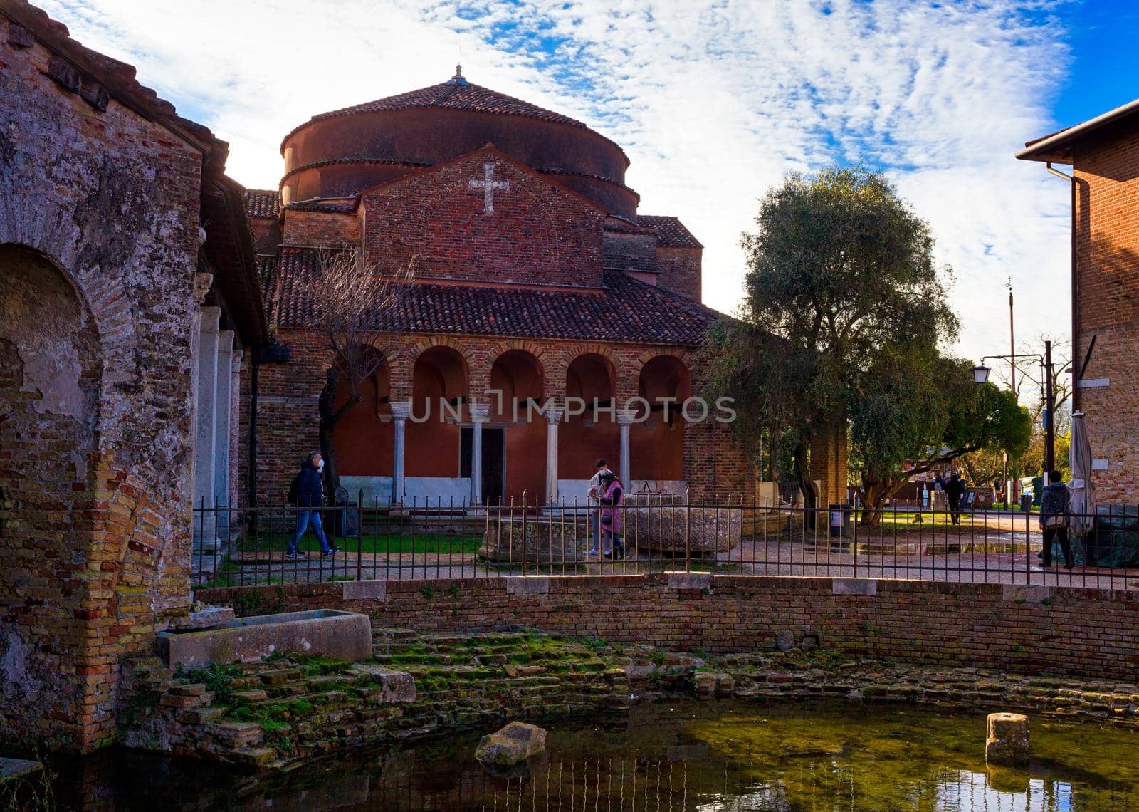 View of the Santa Fosca Church in Torcello, Italy by bepsimage