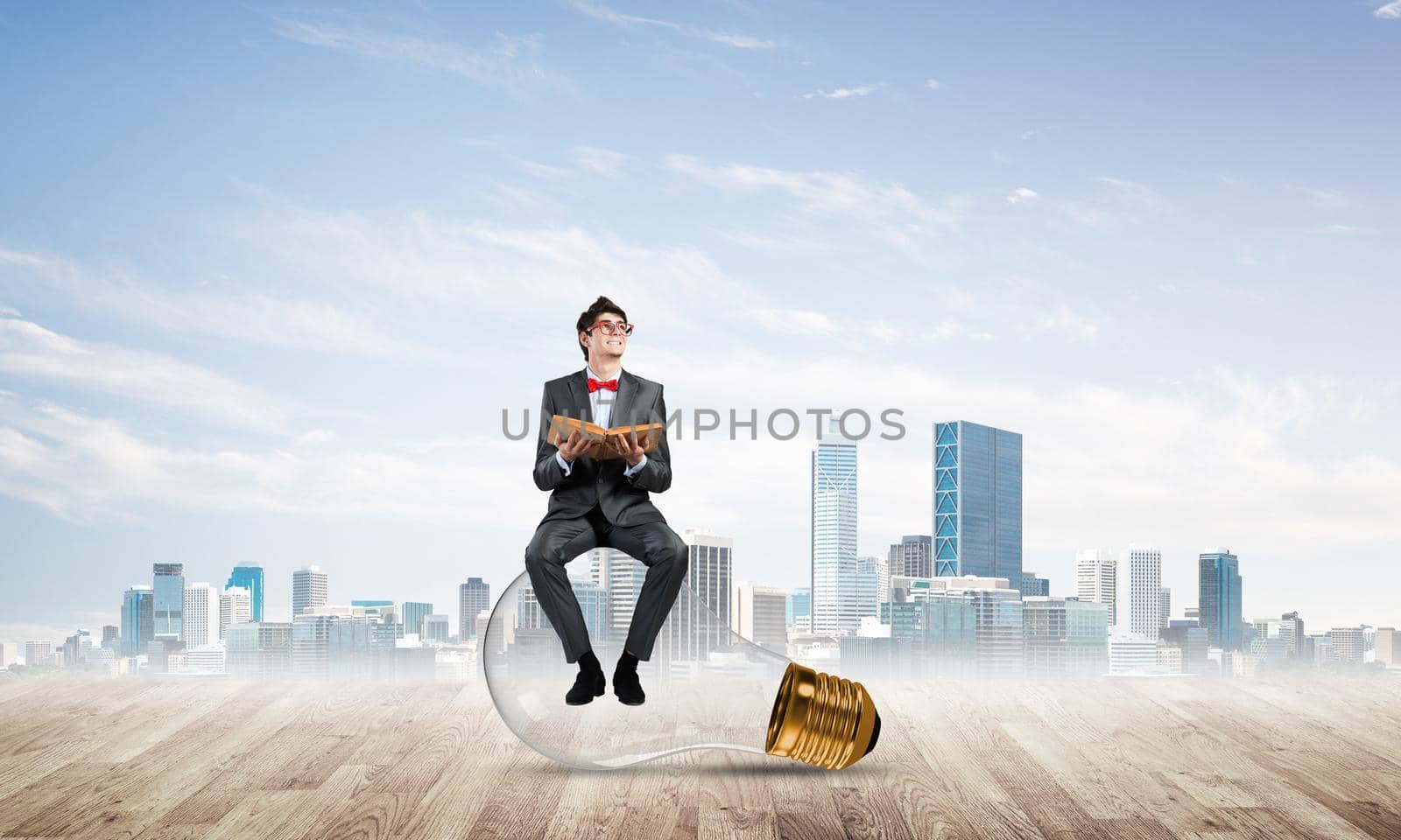 young businessman with a book by adam121