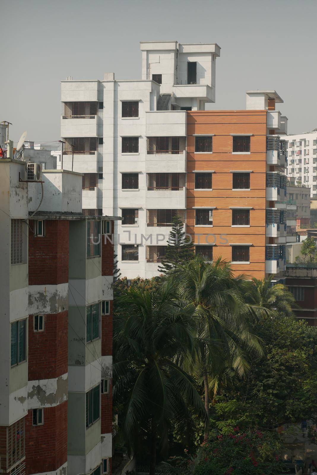 residential buildings in dhaka in bangladesh .