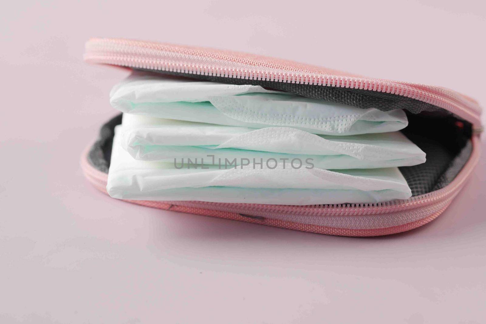 close up of sanitary pad on a table .