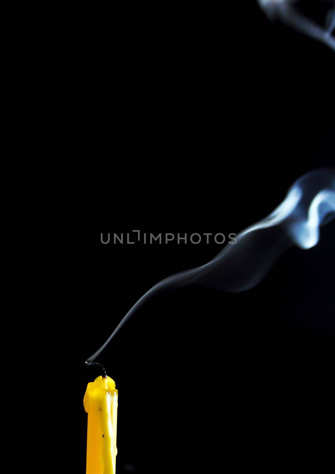 White smoke when the candle goes out by Satakorn