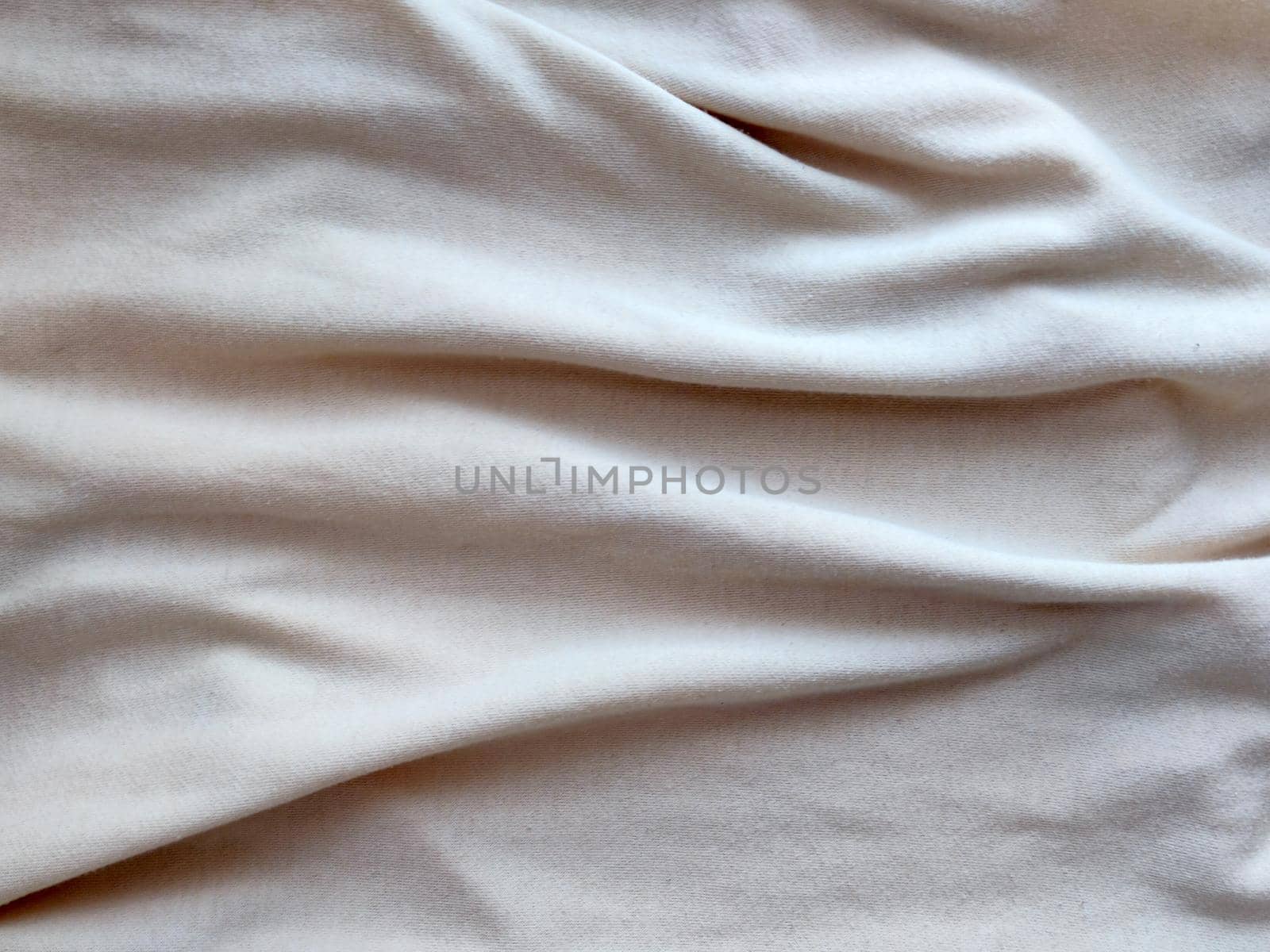 white draped cotton material for textile background by Annado