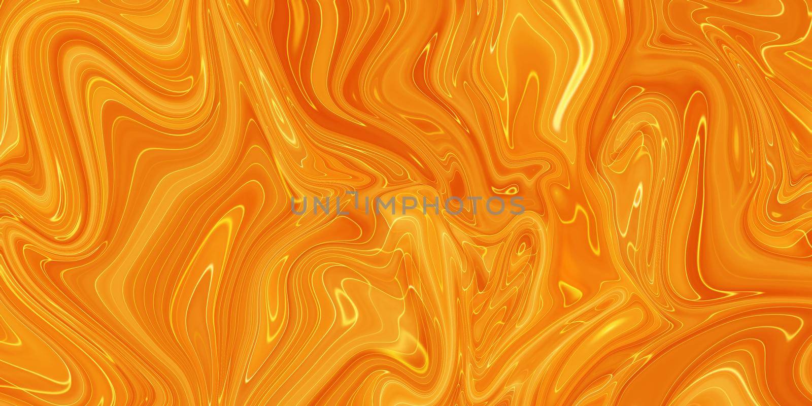 Abstract orange paint background. Acrylic texture with marble pattern by Benzoix