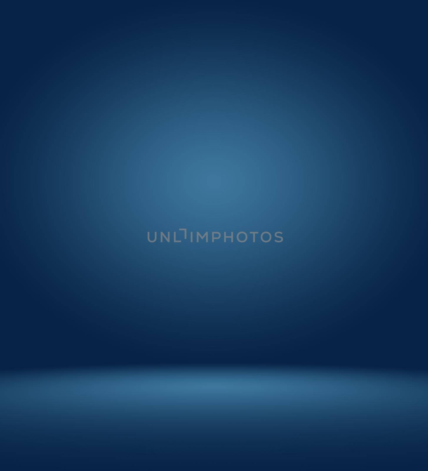 Abstract Smooth blue with Black vignette Studio well use as background,business report,digital,website template