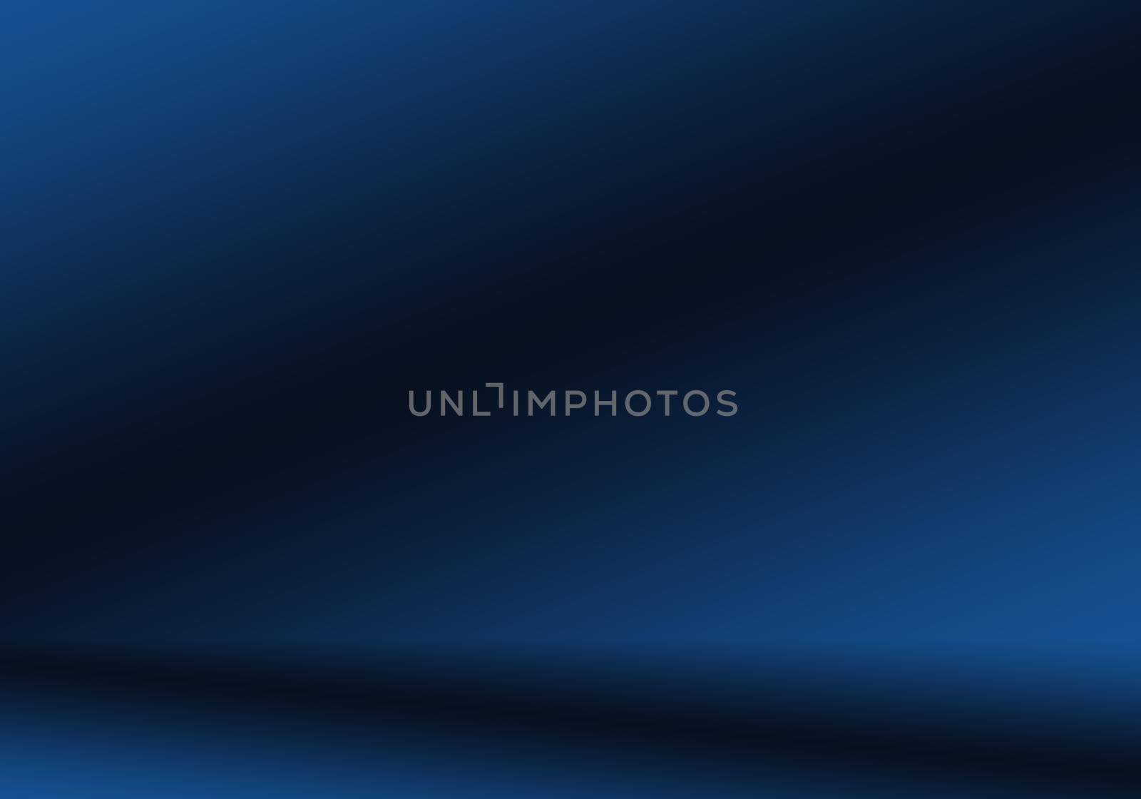 Gradient Blue abstract background. Smooth Dark blue with Black vignette Studio.