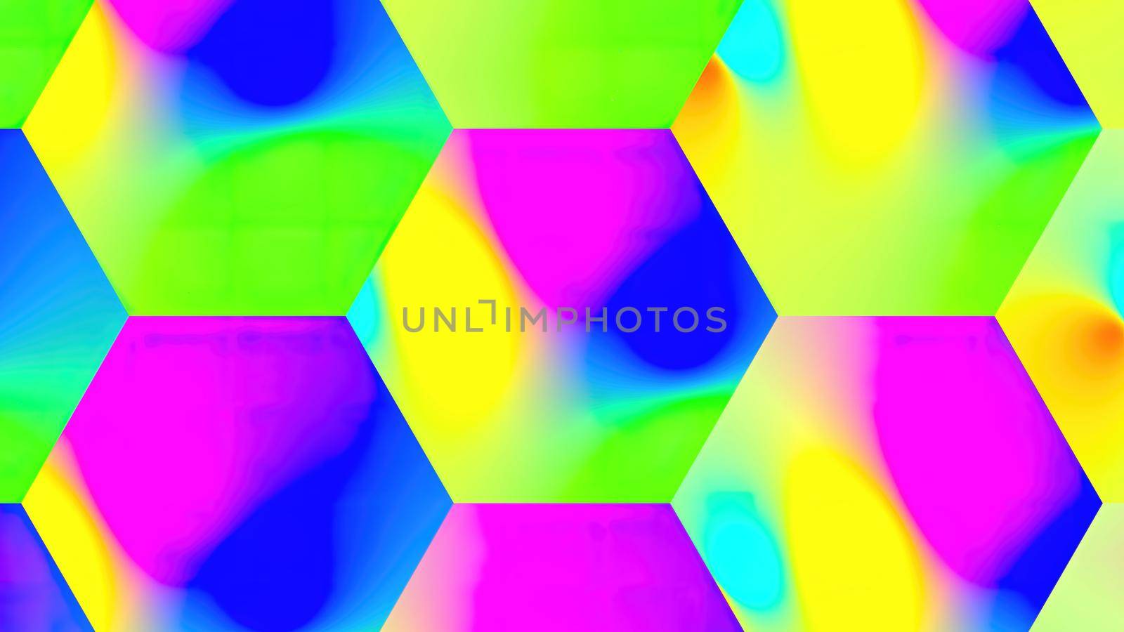 Gradient soft color in hexagon shape background by cloudyew