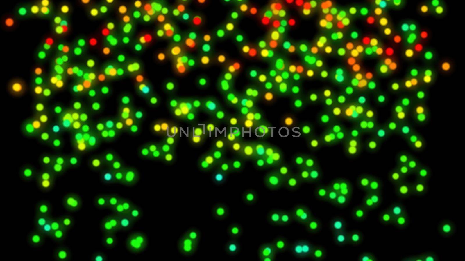 Colorful glow ball abstract background