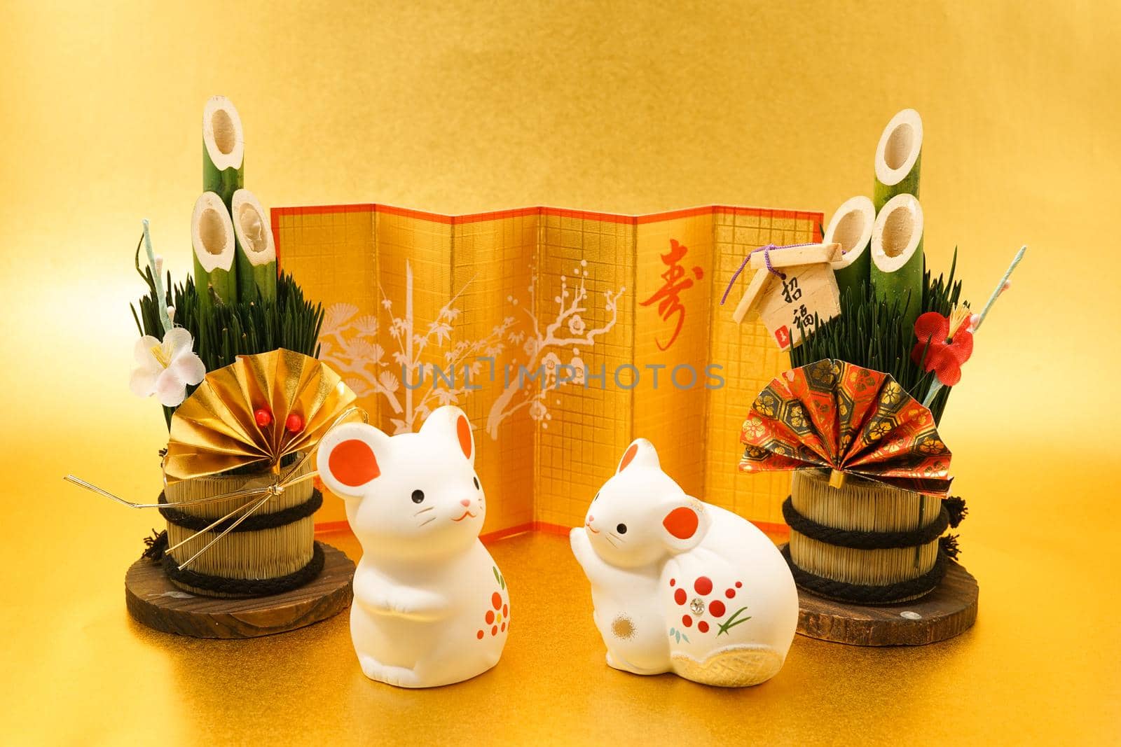 Money year calendar material (New Years card and New Year material). Shooting Location: Yokohama-city kanagawa prefecture