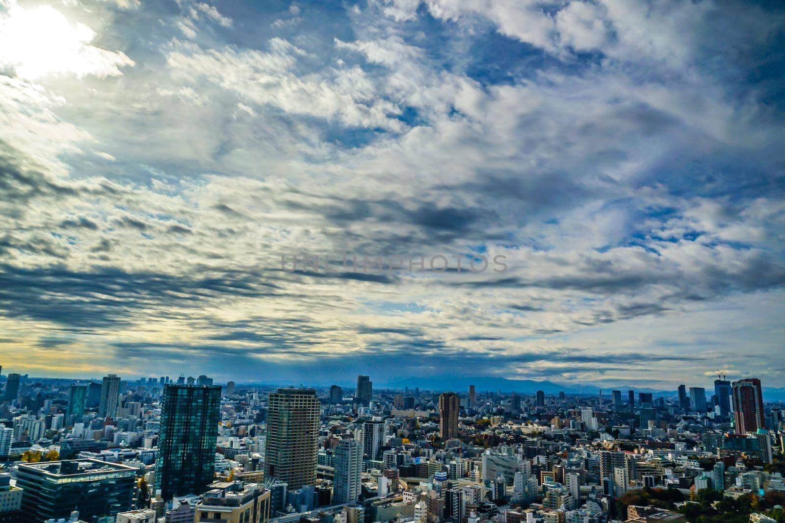 Tokyo Tower View from the city of Tokyo. Shooting Location: Tokyo metropolitan area