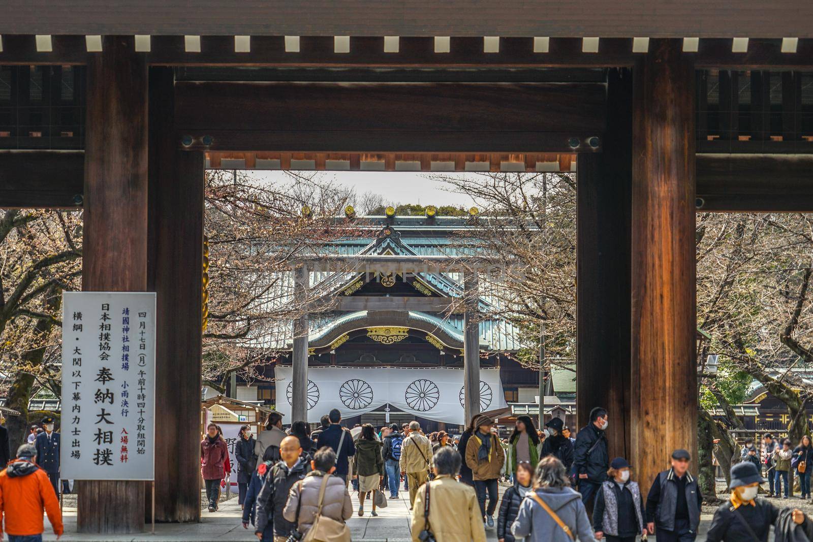 Image of Yasukuni Shrine. Shooting Location: Tokyo metropolitan area