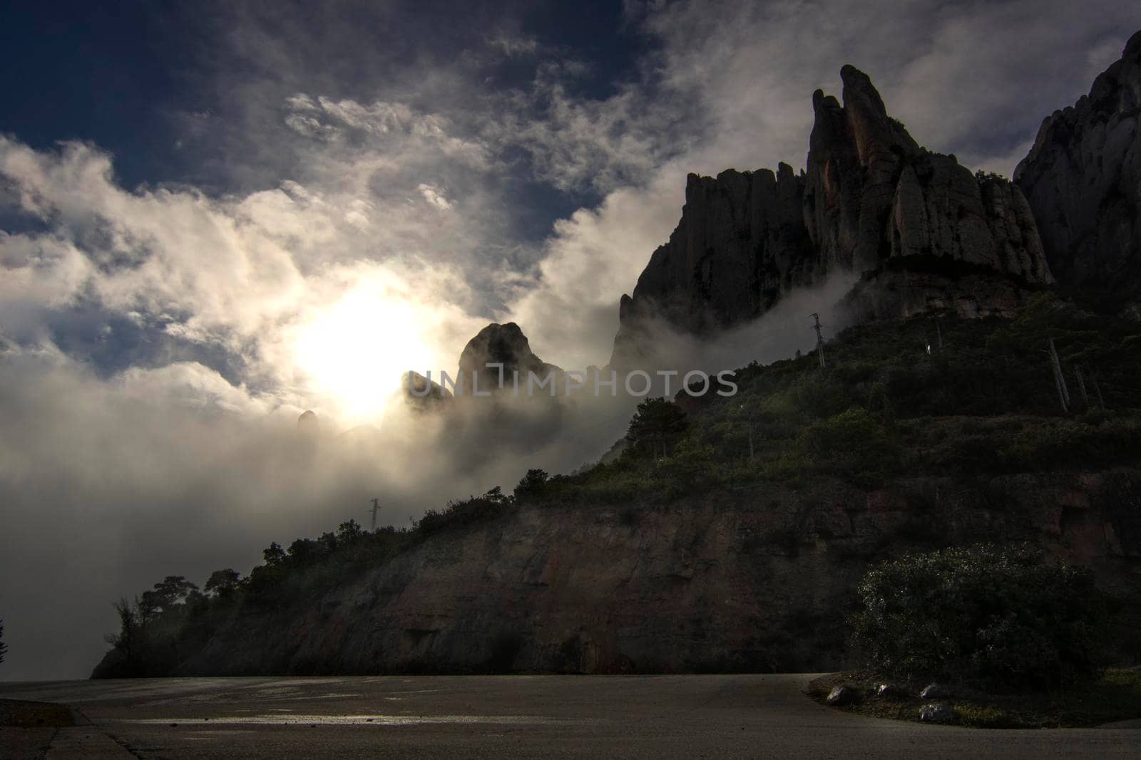 Montserrat under the clouds by ValentimePix