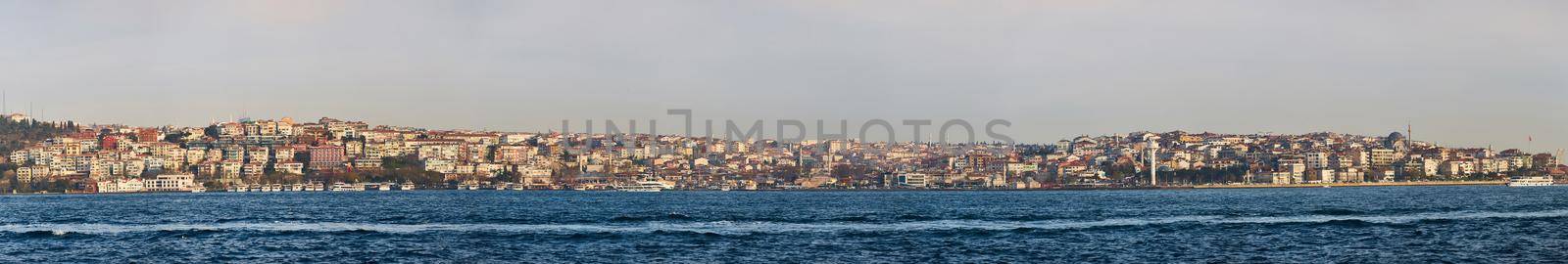 Uskudar coast Istanbul. Asian coast of Istanbul.