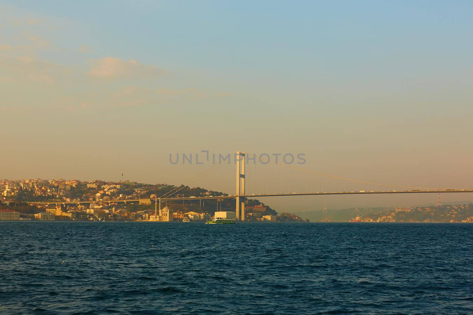 The Bosphorus Bridge connecting Europe and Asia